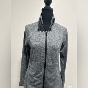 Women's Champion Activewear Full Zip Gray Medium
